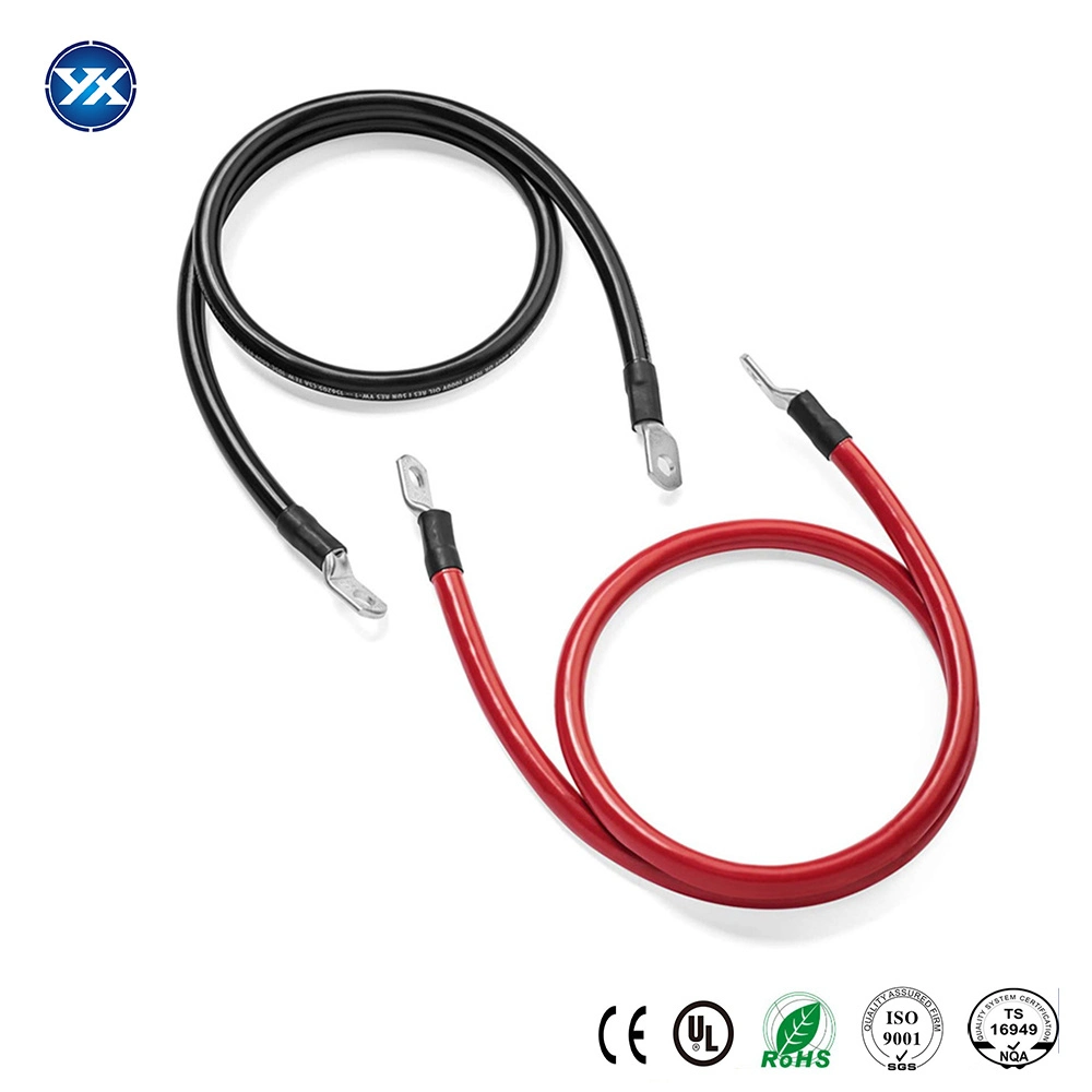 Customize Different Lengths 10 Square 16 Square 25 Square Red Black Solar Car Battery Connection Cable
