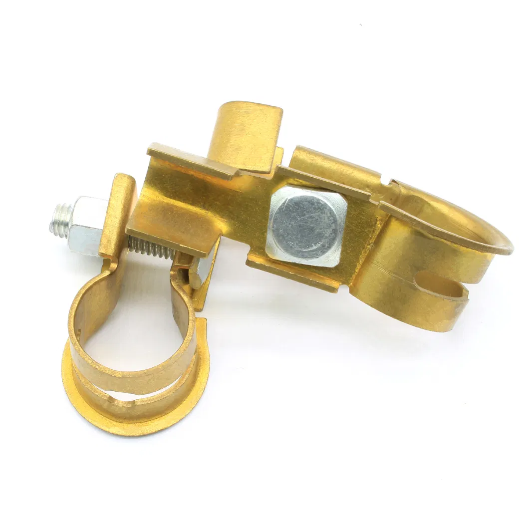 Pure Brass Connection Wire Battery Clamp 35 Square mm2 Thickened Car Battery Clip Terminal