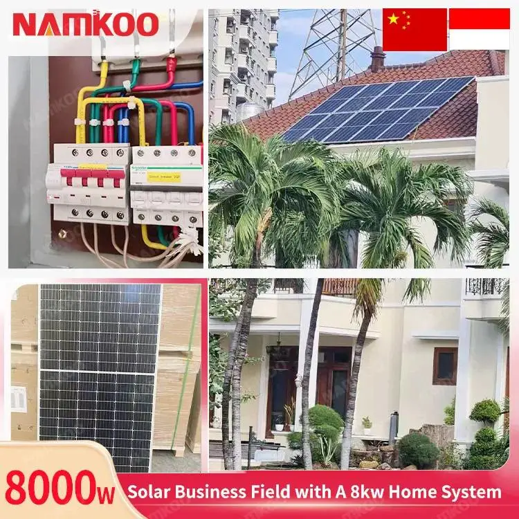 Complete Set Solar Energy Power Storage System 3kw 6kw 8kw 10kw Hybrid Solar Panel Electric Power Generation Home