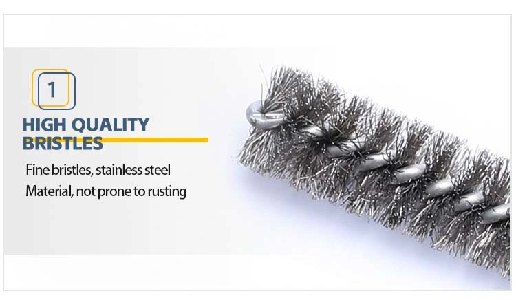 14mm Industrial Twisted Wire Tube Brush, for Paint/ Rust Removal