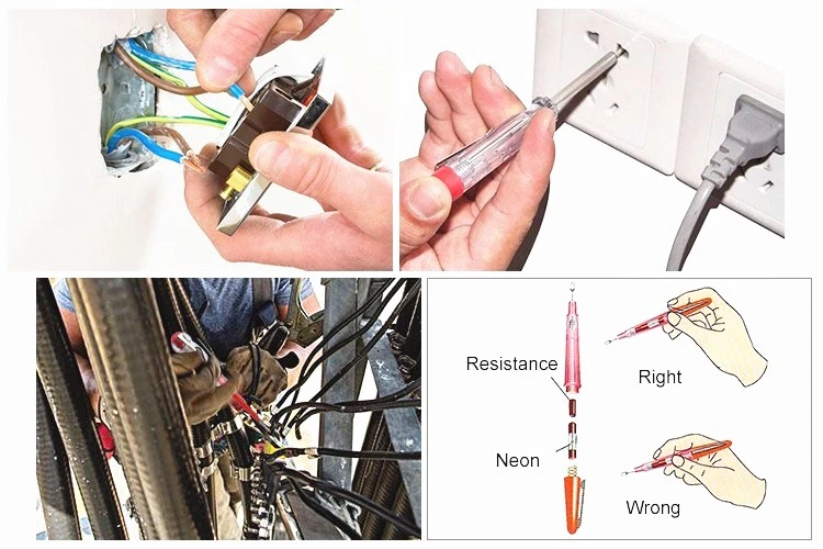 Transparent Electrical Test Pencil Voltage Test Pen Tester in Guangzhou