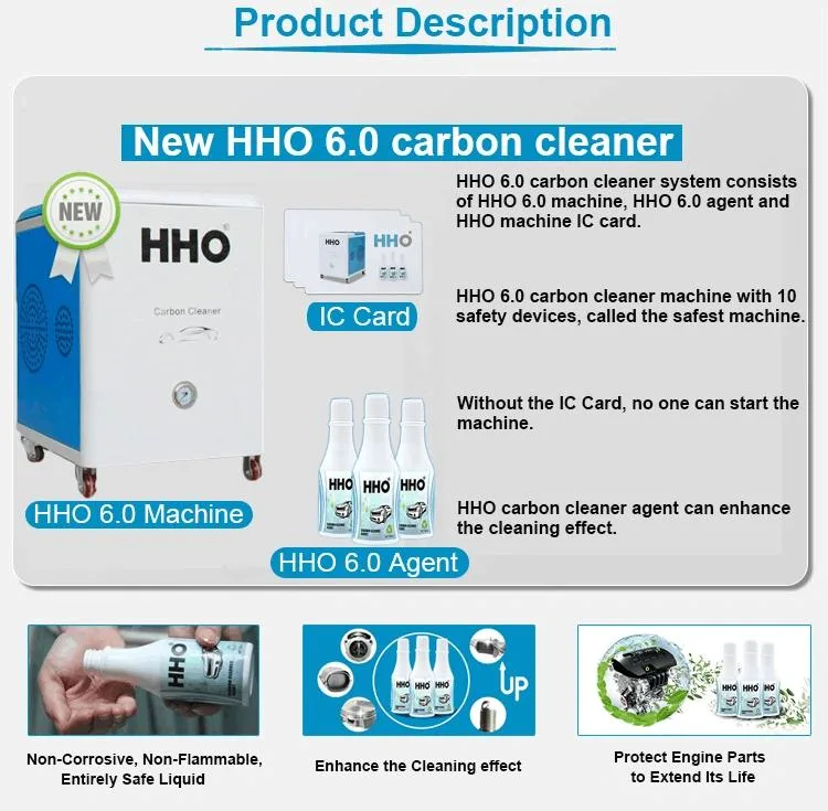 Other Car Care Detailing Equipment Energy Car Oxy Hydrogen Hho Engine Carbon Cleaner Decarbonising Machine for Cars