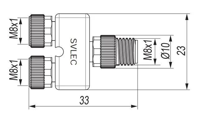 Svlec Adapters 4 Pin Type Will Adapter M8 Splitter M12 Y Connector