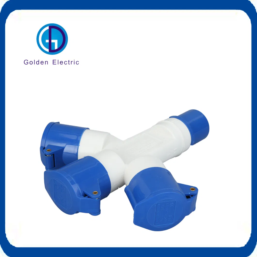 Manufacturer Multiple Plug and Socket 2p+E IP44 230V 2p 3p 16A 2/3 Way Industrial Plug