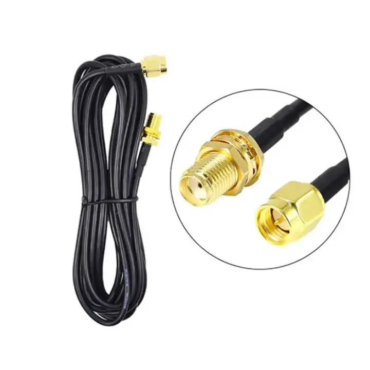 Connector RF Coaxial Antenna Extension Cable Rg174 SMA Plug