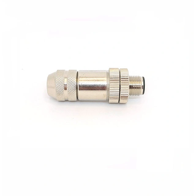 Svlec 60V 2A 8 Pin Metal Straight M12 Connector with Shielding Function for Robot Automation Machine