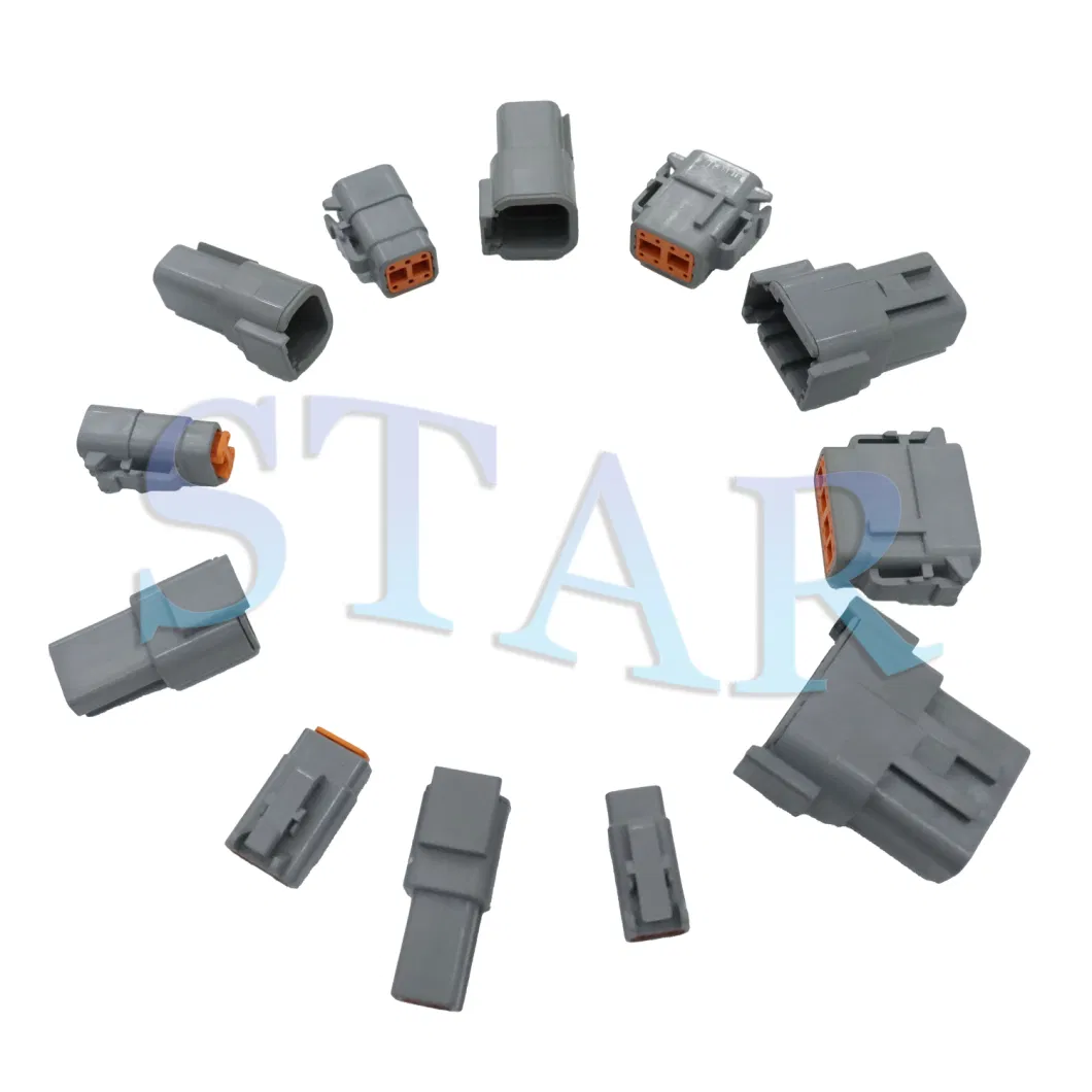 High Quality Automotive Connector HD HDP Dt Dtp Dtm Series 2 3 4 6 8 12 Pin Waterproof Male Female Deutsch Connector