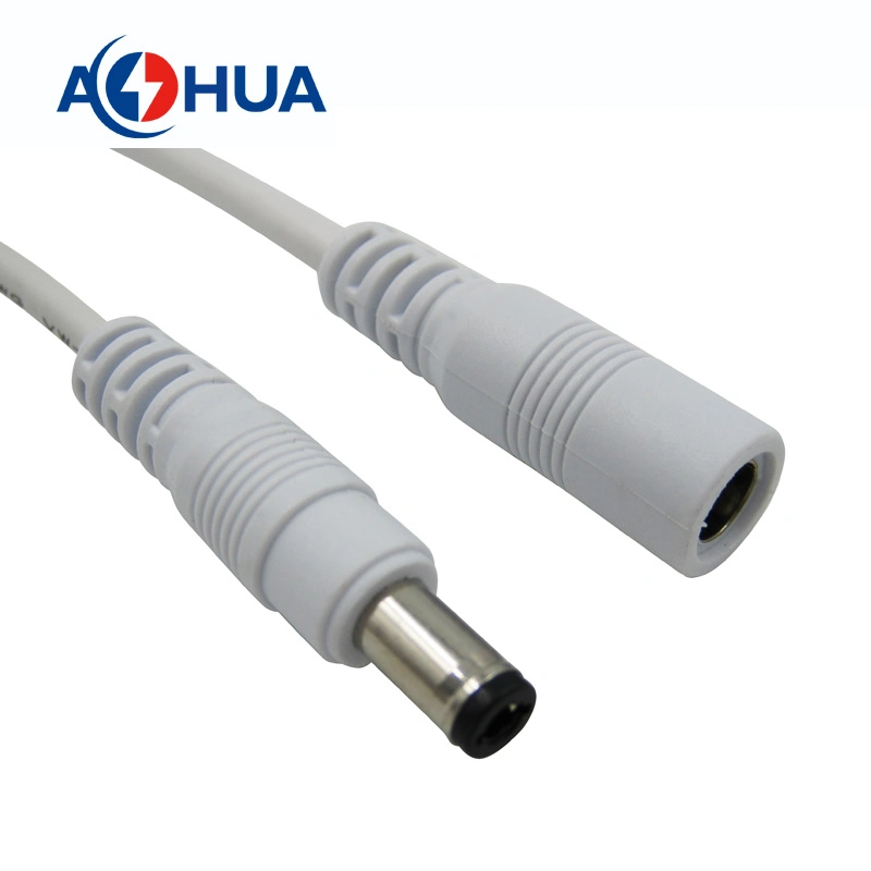 Aohua Connector Manufacturer Sales 1in to 3 out Y Type DC Extension Cable M11 2 Pin 5.5*2.1/5.5*2.5 mm for Vehicle Electronics