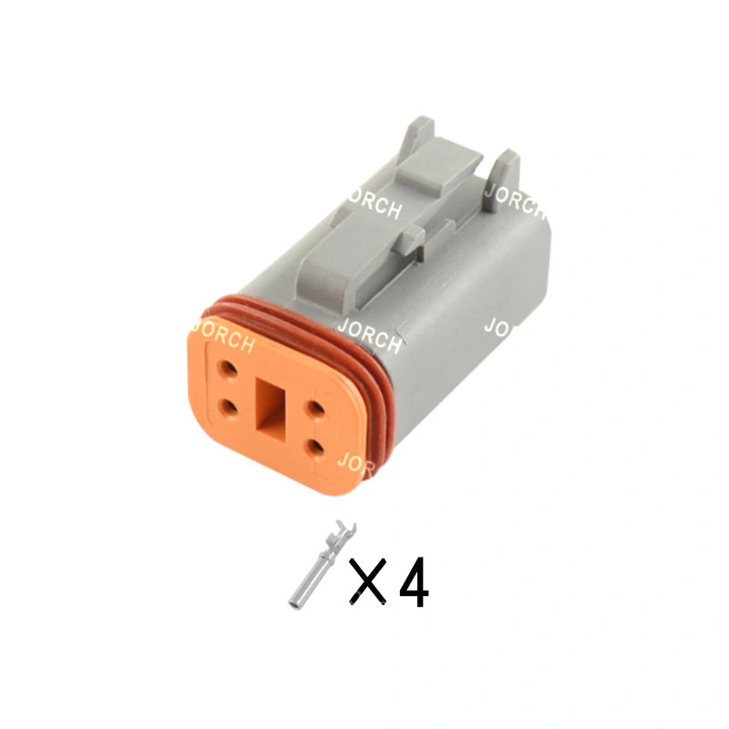 4 Pin Connectors Dt Series Female and Male Auto Deutsch Connector Dt06-4s Dt04-4p Waterproof Dt Connector Chinese High Quality