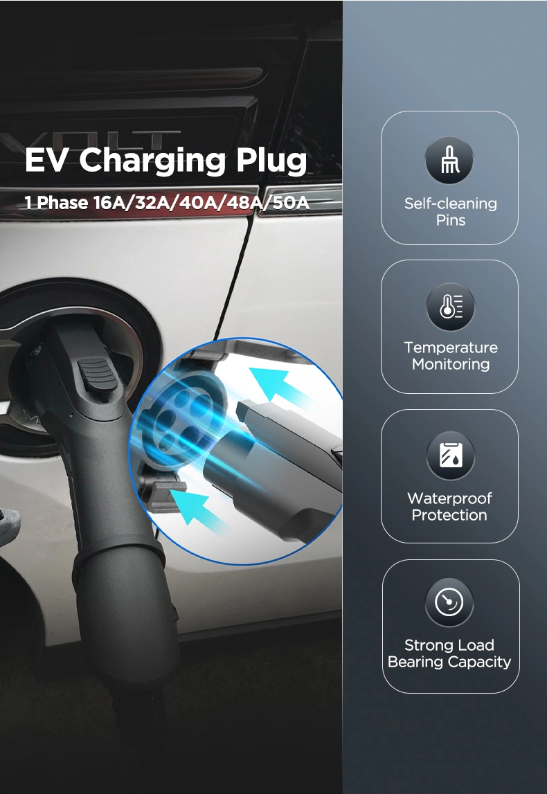 Type 1 EV Charging Plug for Electric Cars 32A
