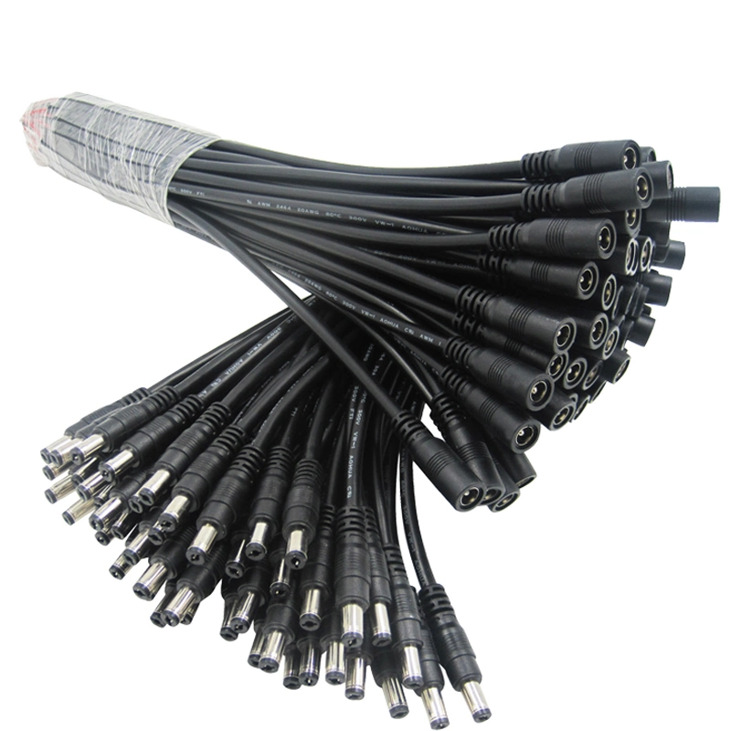 Aohua Connector Manufacturer Sales 1in to 3 out Y Type DC Extension Cable M11 2 Pin 5.5*2.1/5.5*2.5 mm for Vehicle Electronics