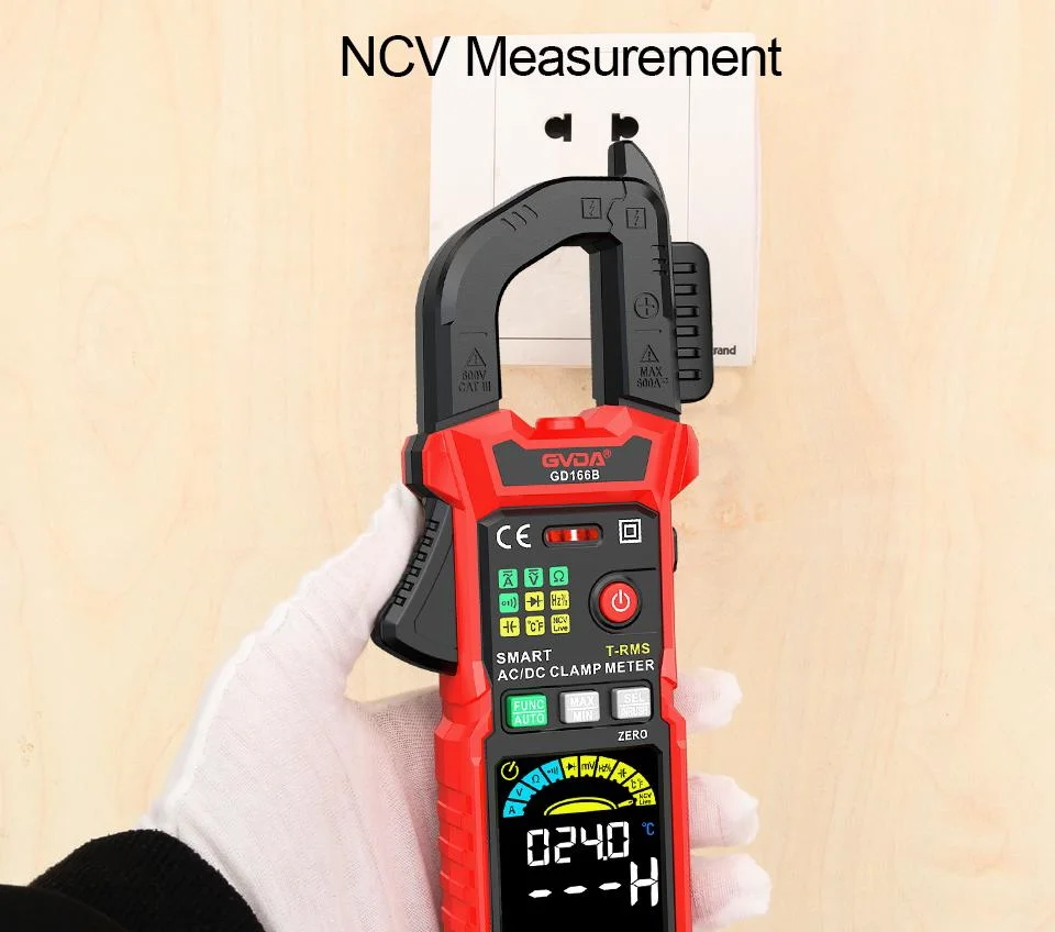 Digital Inrush Clamp Meter 600V 600A True RMS Multimeter AC/DC Current AMP Meter Measures Current Voltage Temperature Capacitance Tester