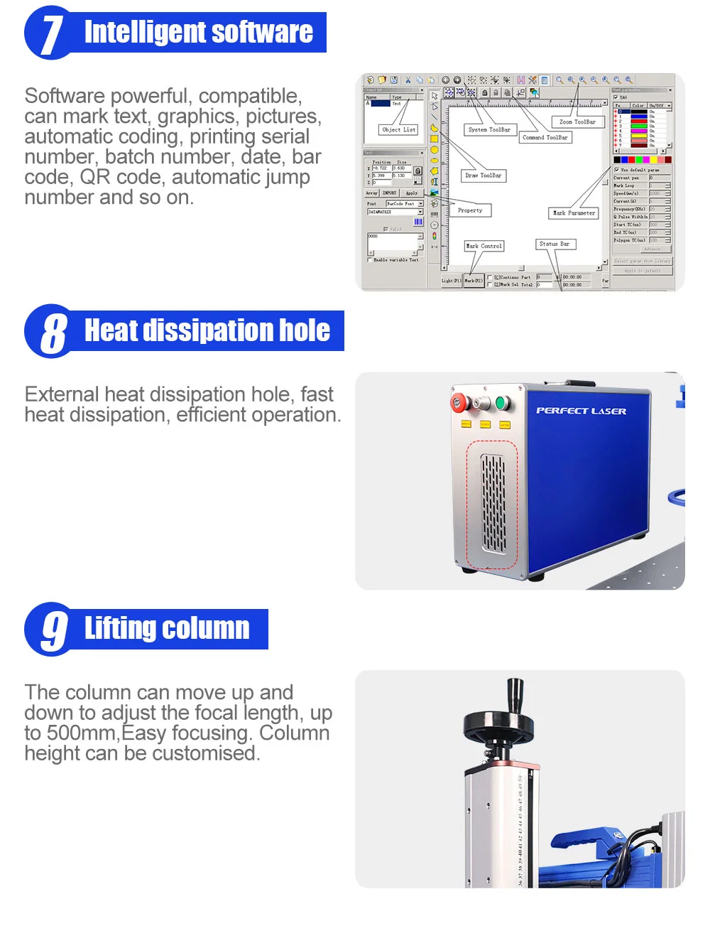 Perfect Laser-- Desktop Small Hand Laser Marking Machine / Handheld Laser Marker