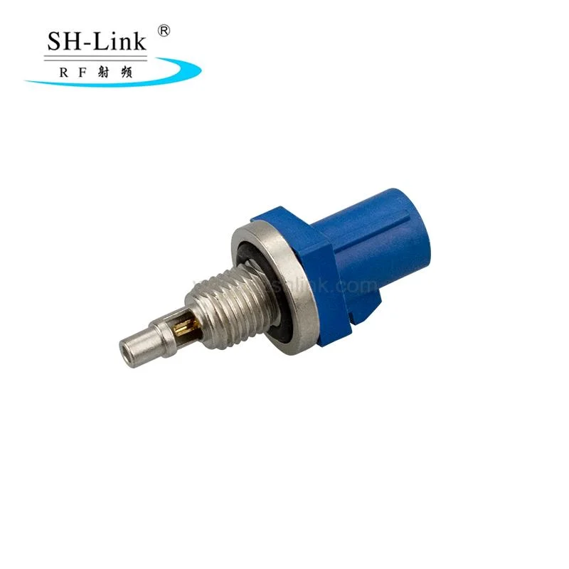 Fakra Automotive Connector Type C Blue Male Connector with Thread Can Be Customized for 1.13