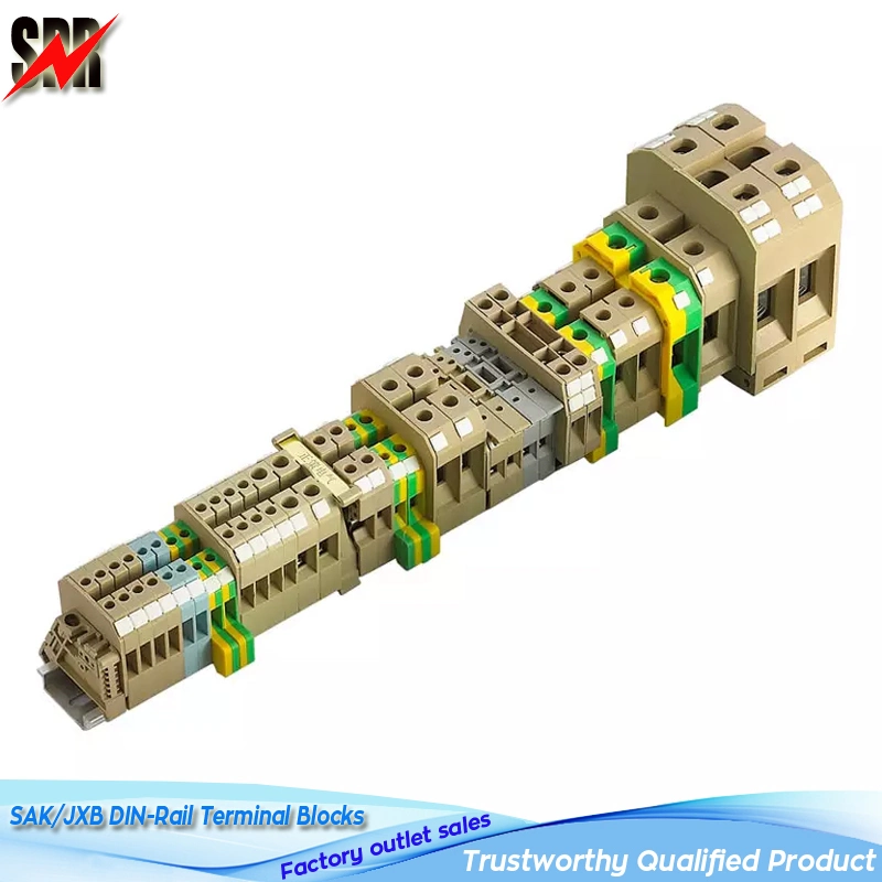 Sak/Jxb Series DIN-Rail Spring Type Terminal Blocks (JXB Series Terminal Blocks)