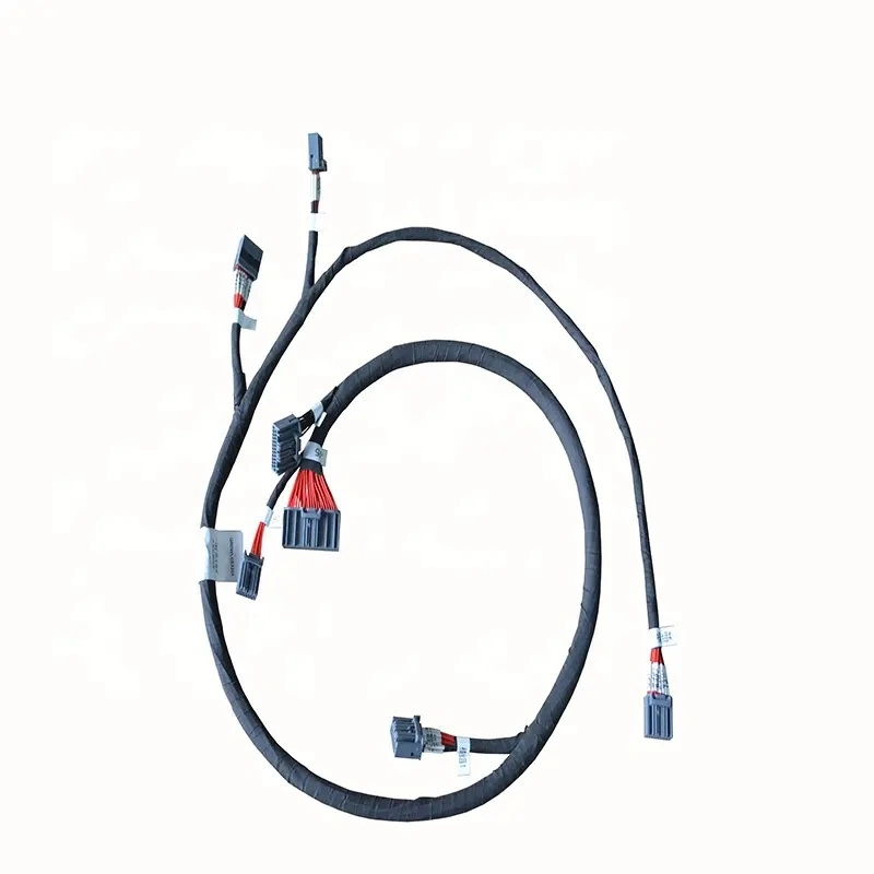 Professional Automotive Wiring Harness Manufacturer 150mm Multi Pins Vehicle Connection Insulation Wire Terminal Wire 7 Connectors