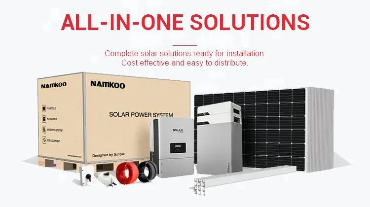 Complete Set Solar Energy Power Storage System 3kw 6kw 8kw 10kw Hybrid Solar Panel Electric Power Generation Home