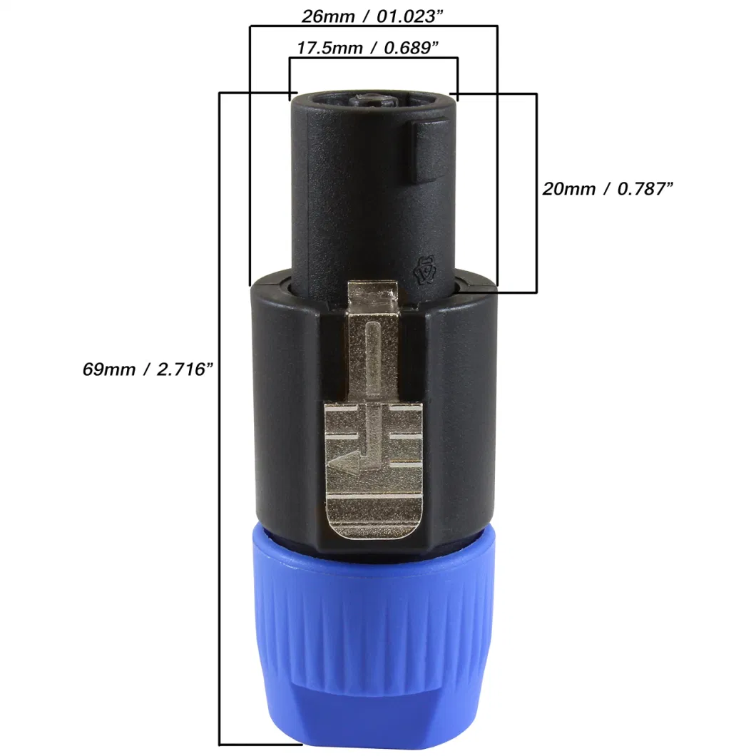 Nl4FC Speakon Cable Amplifier Connector Twist Lock 4 Pole Speaker Plug Audio Connector Neutrik Speakon Nl4fx Nlt4X Nl2FC