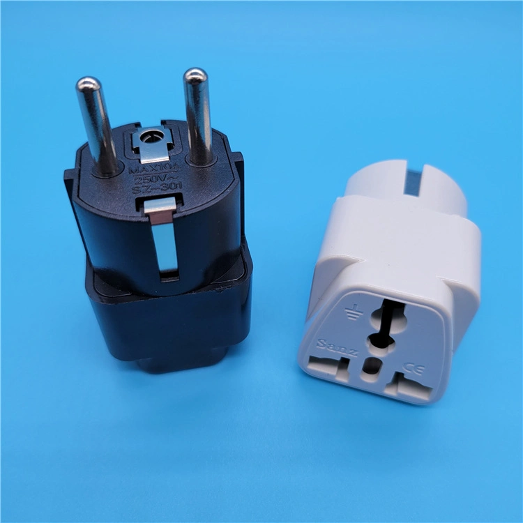 Top Quality 100% Pure Copper EU German Conversion Plug Adapter European Germany Australia Power Socket Travel Conversion Plug