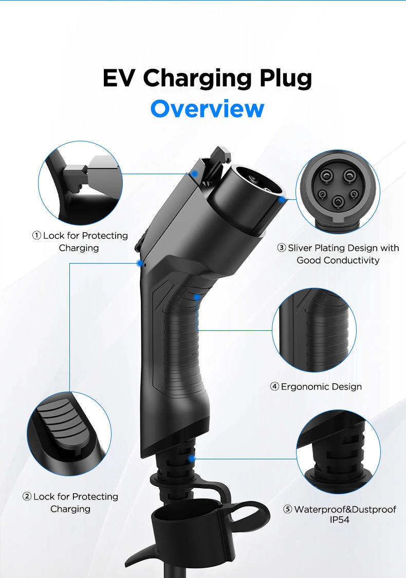 SAE J1772 Type 1 Electric Plug for Cars Charging 32A