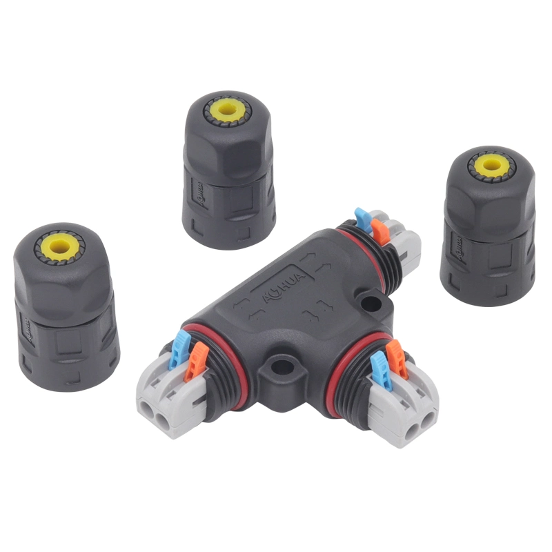 Aohua T20 Circular Plastic Connectors IP67 Assembly Quick Connector Waterproof