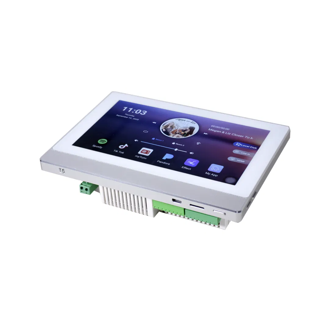 8 Channels Bluetooth 7 Inch Touch Screen Amplifier with WiFi Connection