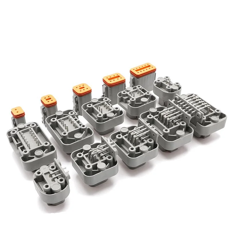 12 Way Deutsch Dt13 Series Right Angle Dt PCB Header Connector Panel Mount Connector Dt13-12PA-G003