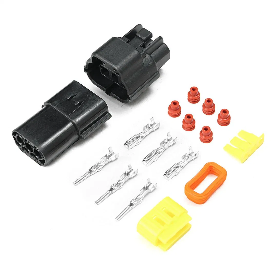 Heavy Duty Rectangular Connector 6 Pin Quick Type Lock Terminal Female Electrical Automotive Connector