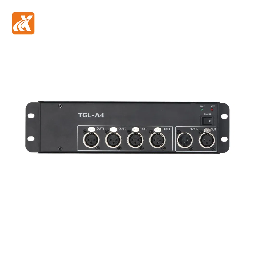 Professional 2u Standard Signal Amplifier with Protection, for Stage Light System