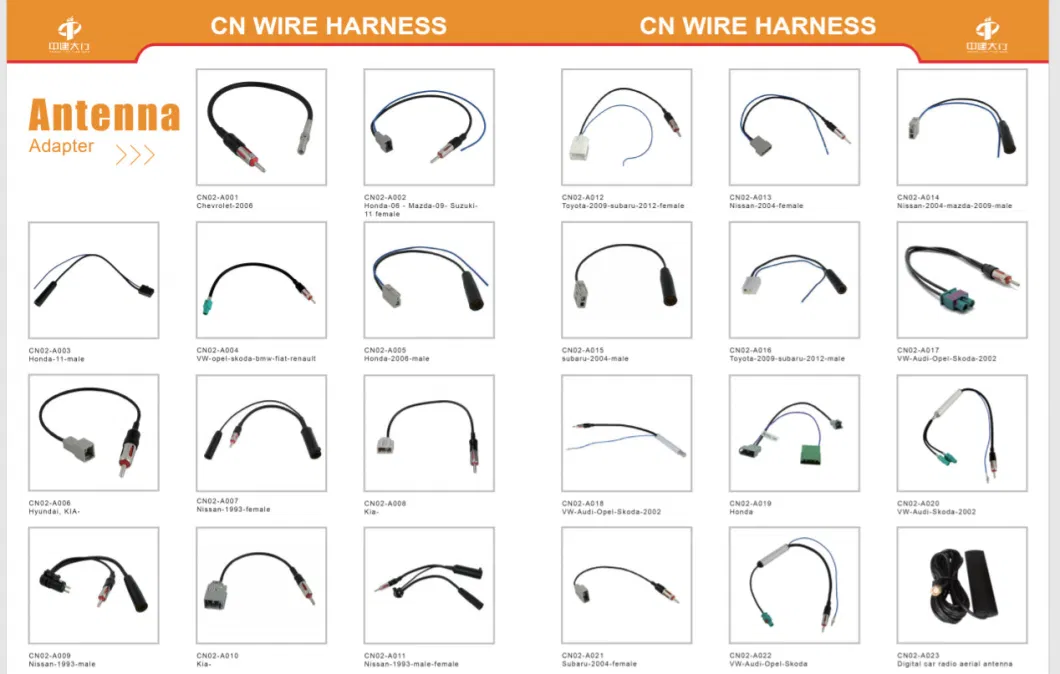 Electrical Cables and Wires Car Audio DSP Amplifier Cable Harness with Dual Plug for BMW