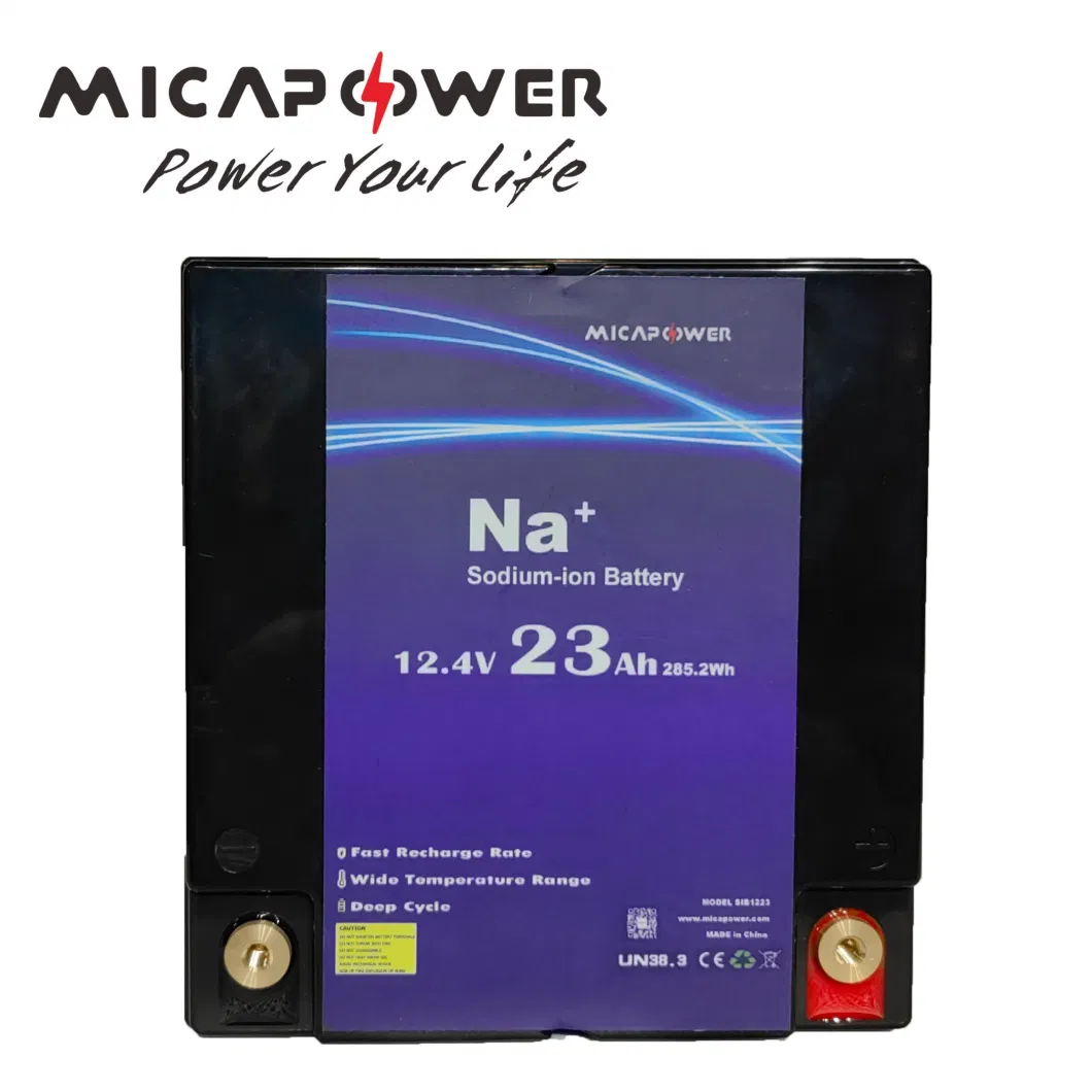 Mica Customize 12V 12.4V 23ah 200ah New Product Double Use of Catl 12V 100ah Sodium Ion Battery for Golf Cart/Solar System/Forklift/Telecom
