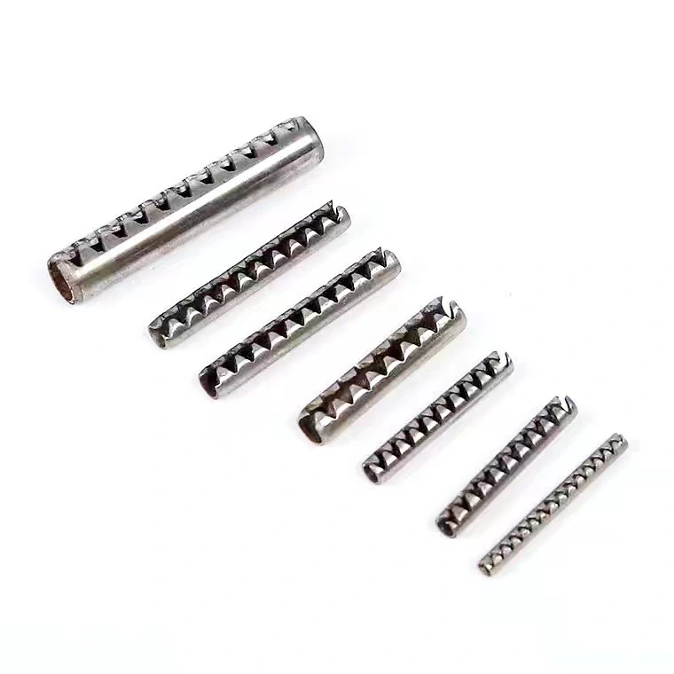 Serrated Pin German Standard Toothed Spring Pin Corrugated Inch Elastic Cylindrical Pin