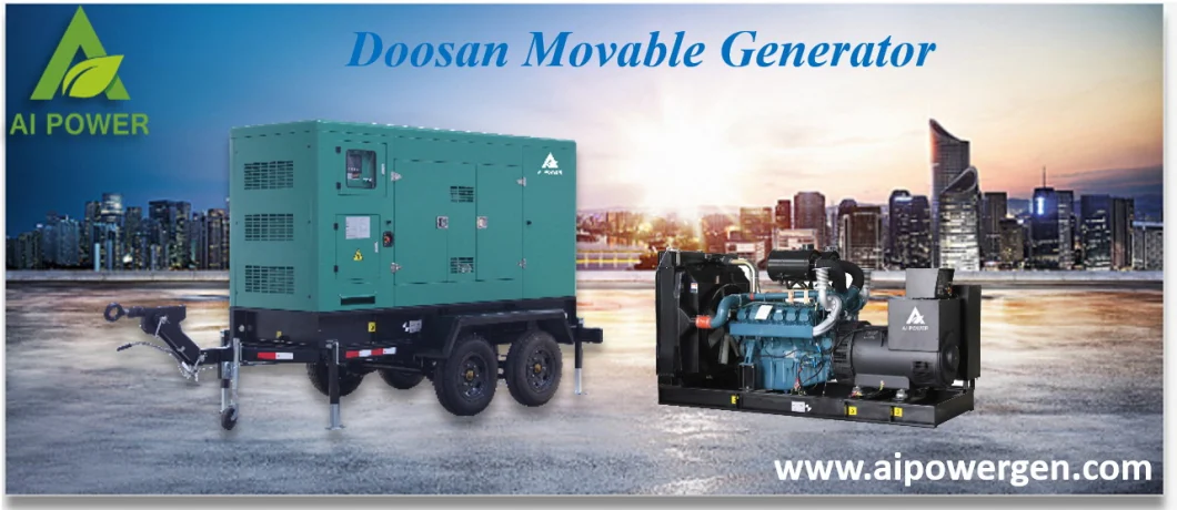 300kVA Generator Price Power by Doosan Hyundai Diesel P126ti-II and Leroy Somer