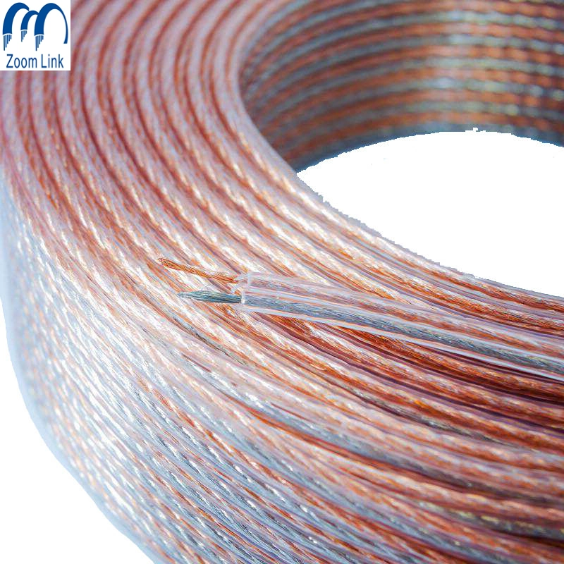 10AWG 12AWG 18AWG Transparent Speaker Cable
