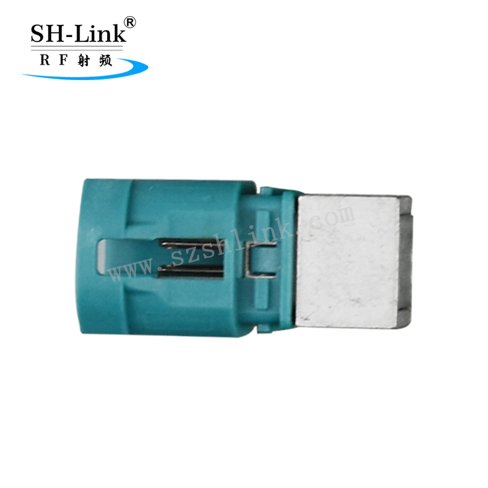 Quad Right Angle PCB Mount Mini Fakra Connector for Automotive Type Z