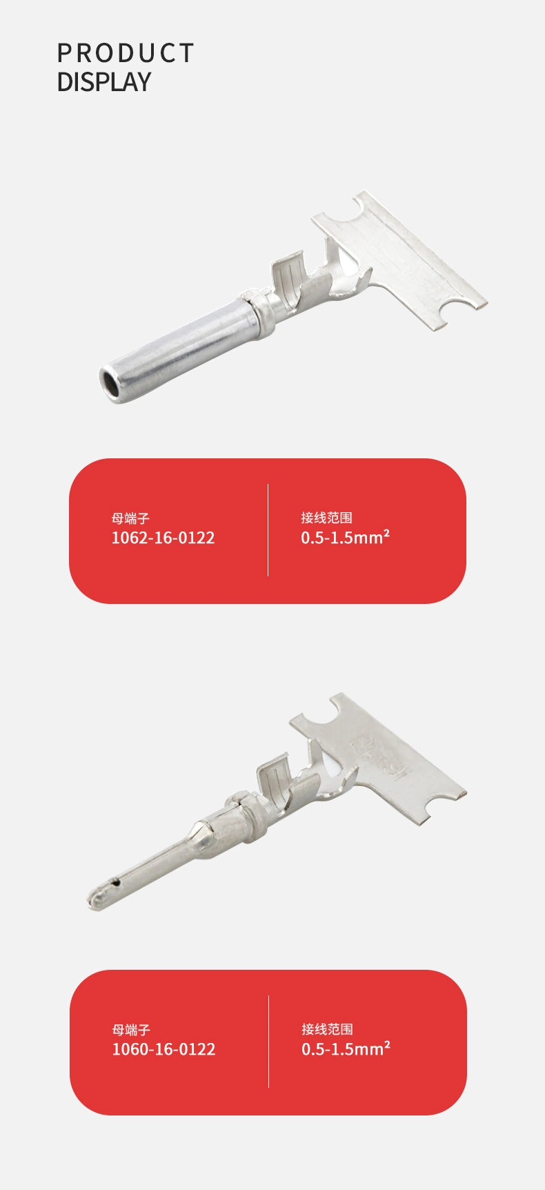 1062-16-0122 Automobile Connector Terminal Dt Series Female Terminal 1060-16-0122 Decchi Connector-with Cable Wiring Harness