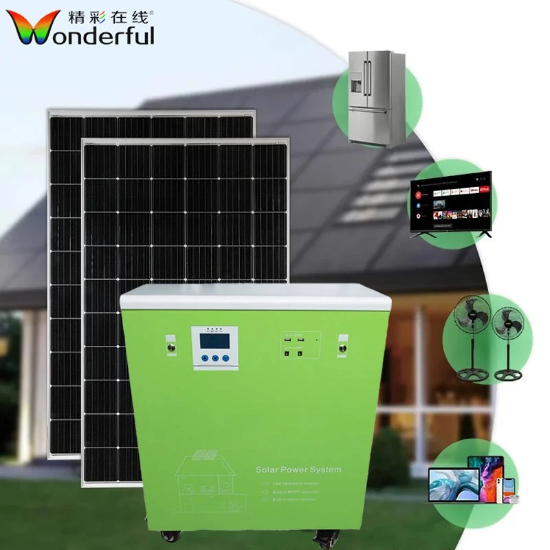 Solar Power System All in One off Grid Portable Solar Generator Kit for Home Use Power Supply