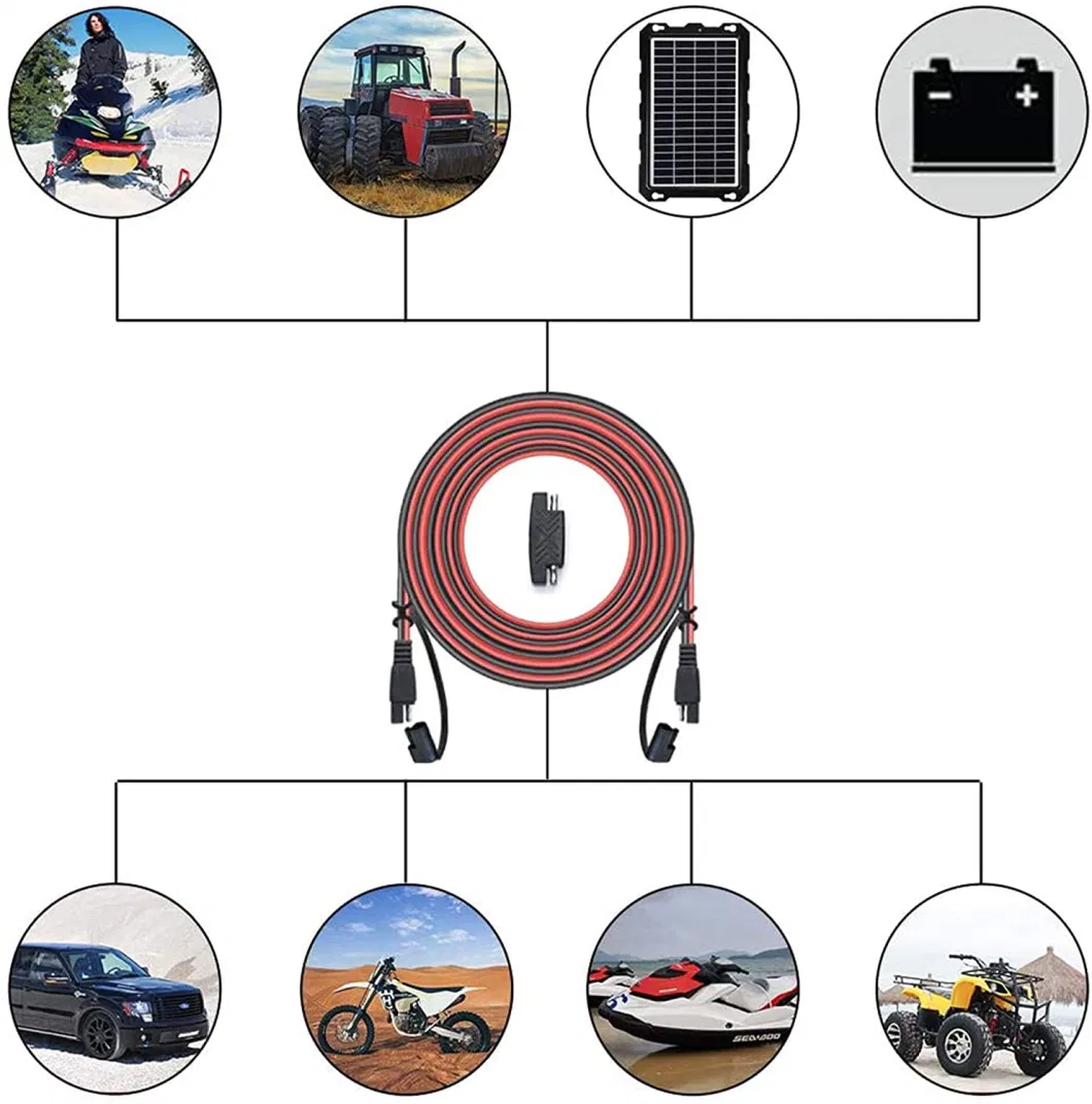 12feet SAE to SAE Extension Cable Quick Disconnect Connector