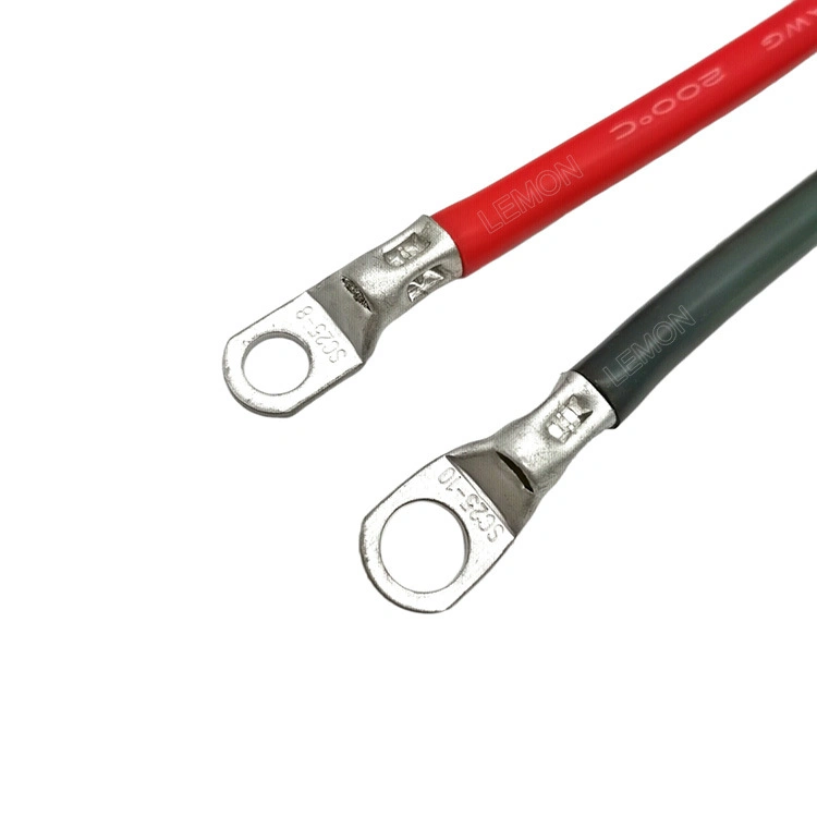 Customize Different Lengths 10 Square 16 Square 25 Square Red Black Solar Car Battery Connection Cable