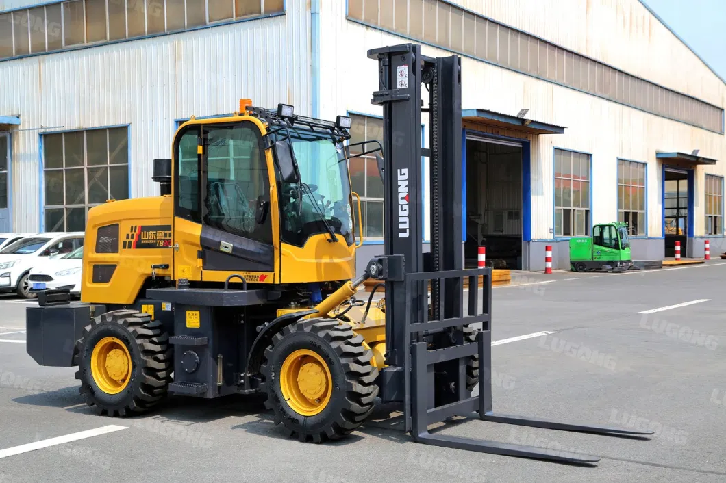 Diesel Forklift 3 Ton Lugong T830 All Terrain Forklift