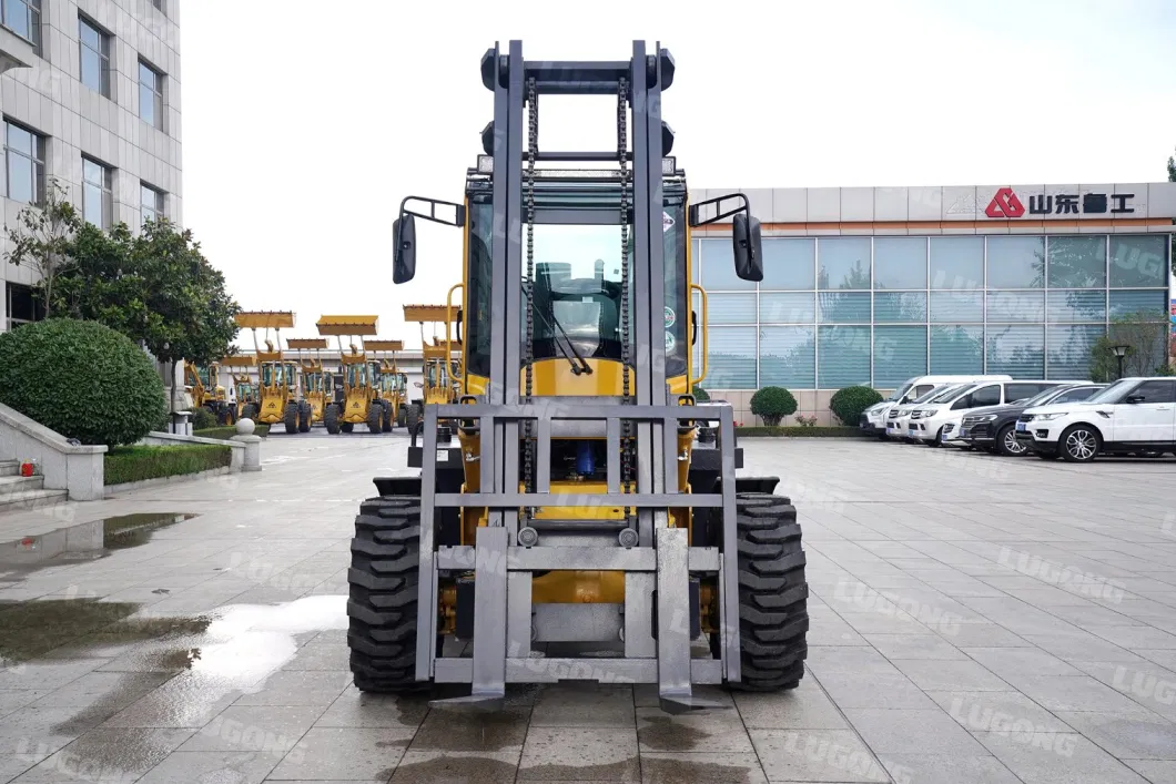 Diesel Forklift 3 Ton Lugong T830 All Terrain Forklift