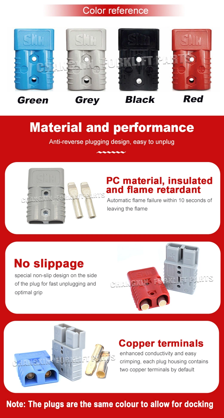 Smh Power Battery Plug Car 50A 600V Connector Smh50 Smh50A Sb50