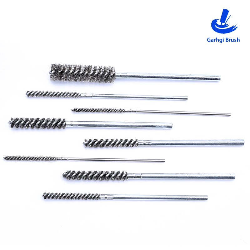 14mm Industrial Twisted Wire Tube Brush, for Paint/ Rust Removal