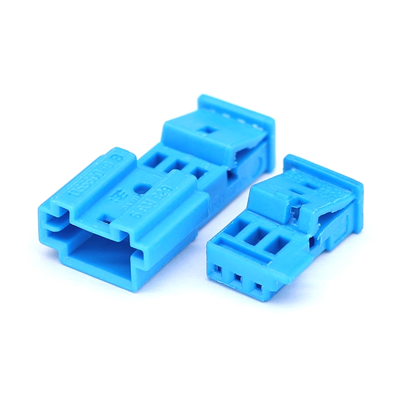 9-1718346-1 Te/AMP 3pin Blue Automotive Wiring Harness Connectors Housing for Female Terminals
