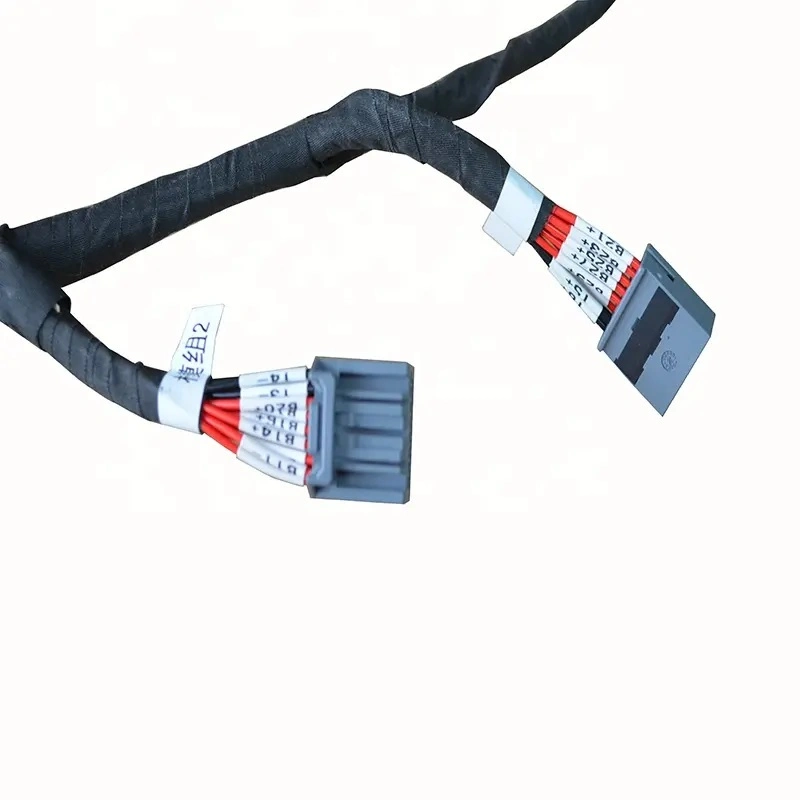 Professional Automotive Wiring Harness Manufacturer 150mm Multi Pins Vehicle Connection Insulation Wire Terminal Wire 7 Connectors