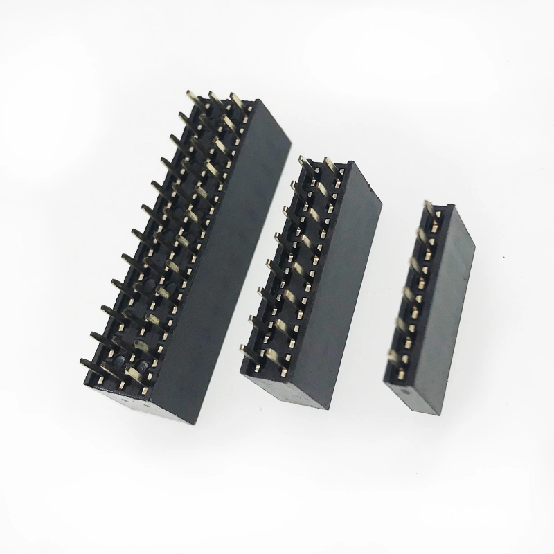 Female Header 2.54mm Double Row Vertical SMT Type H=3.5/5.0 Connector