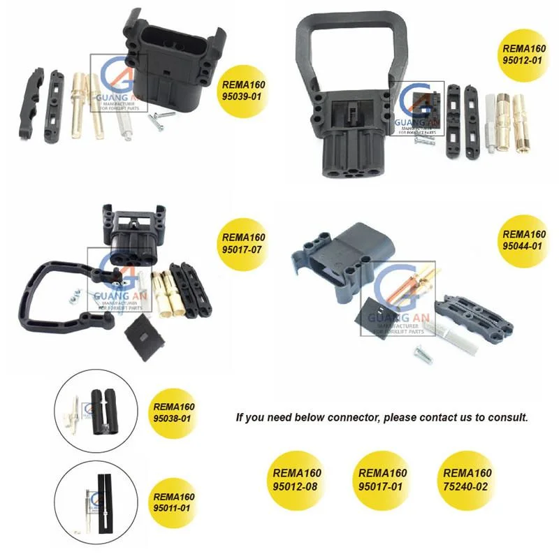 Forklift Parts Original Rema Male 150V 160A Battery Connector for Electric Car / Forklift / Golf Car