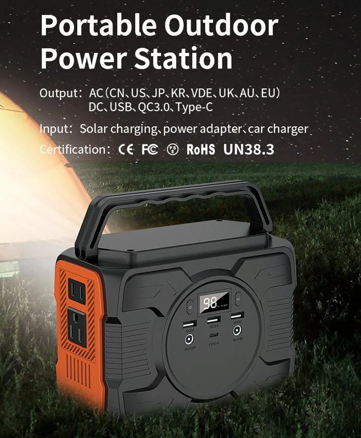 Outdoor OEM 3000W 2000W 1500W 1000W 500W 110V 220V 83200mAh Camping Solar Power Station 300W Portable Power Generator