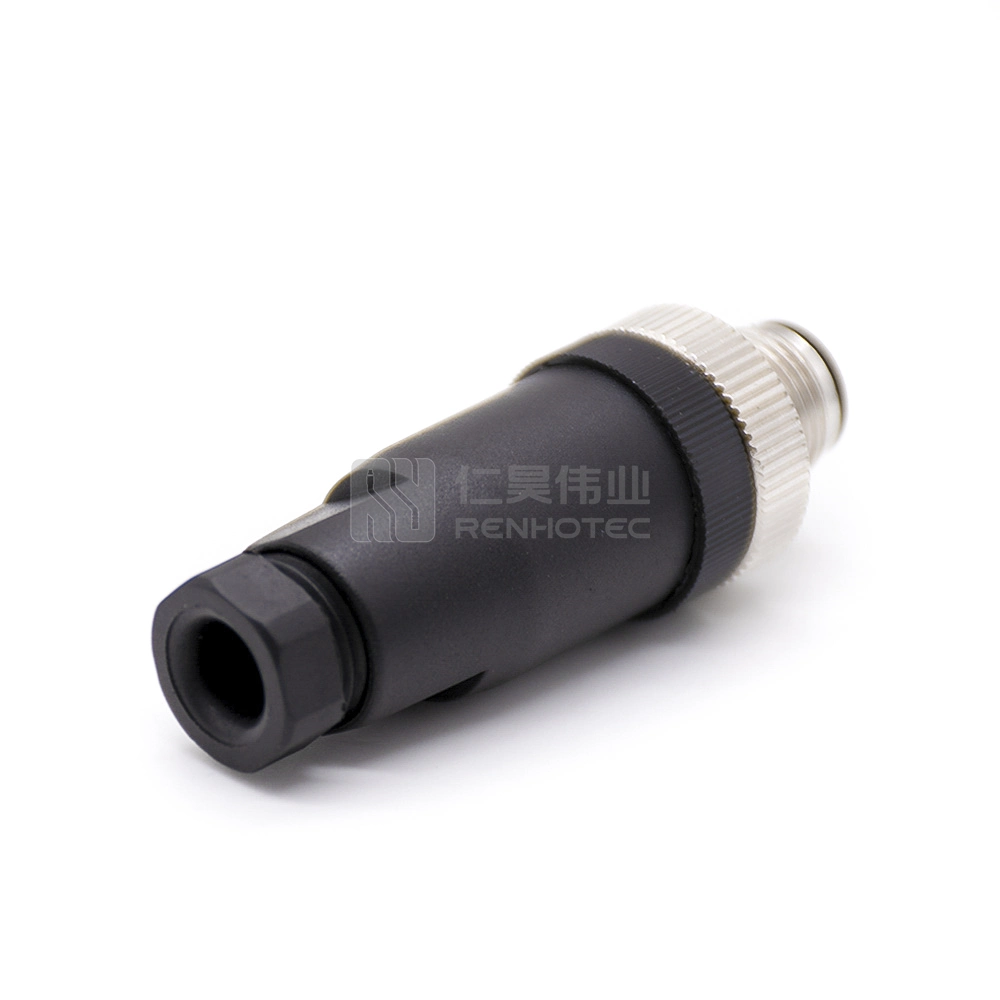 Circular Series Assembly Copper Contact M12 5 Pin Male Connector