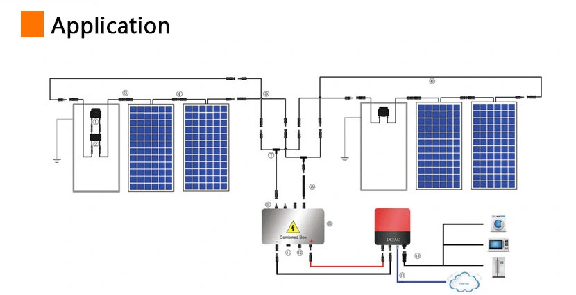 PV Wire Harness Photovoltaic DC Power Conversion Extension Cable for Solar Panel Connection